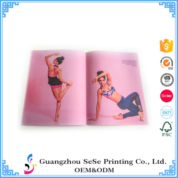 Professional Custom Saddle stitching Glossy Magazine Printing