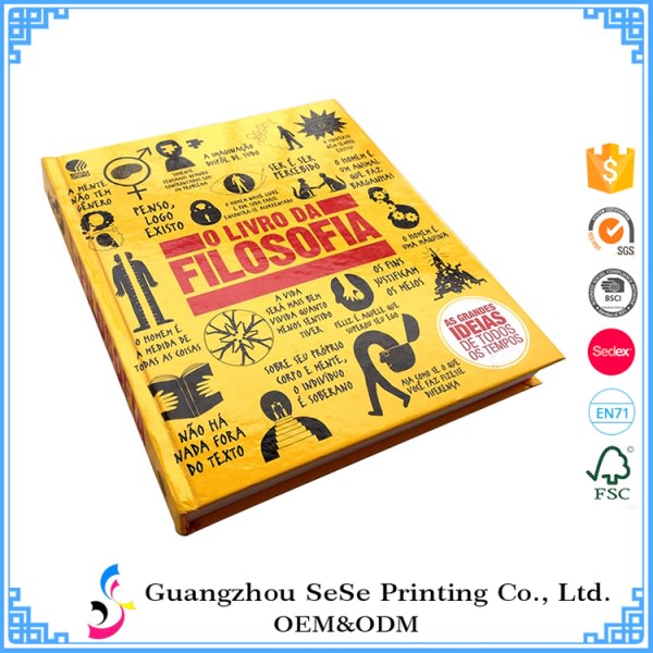 China Customized Full Color Lamination hardcover book printing
