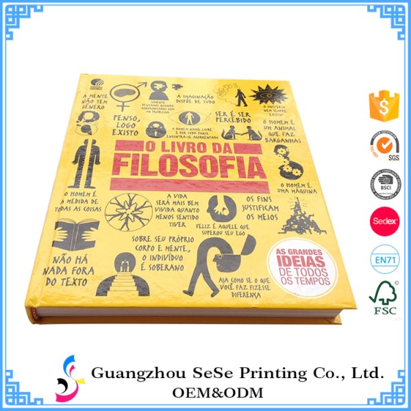 China Customized Full Color Lamination hardcover book printing