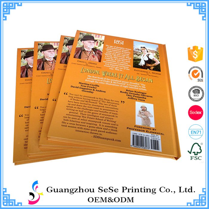 Custom cheap full color journal hardcover book printing