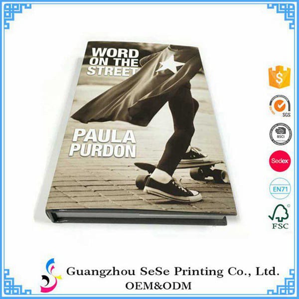 China Factory hardcover book printing with book jacket