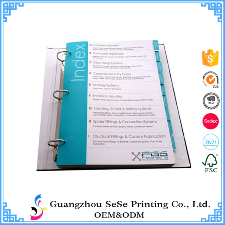 Custom spiral binding cheap magazine catalogs printing in china