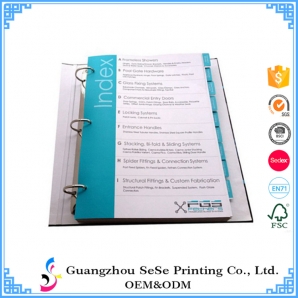 Customized spiral binding cheap magazine catalogs printing