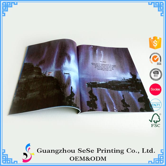 China Supplier soft cover luxury book/magazine printing