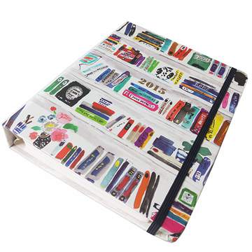 Custom printing recycle spiral notebook with Elastic bandage (3)