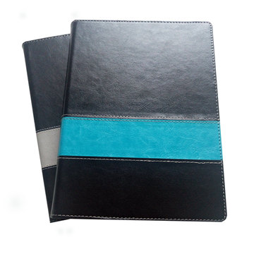 Custom pu leather cover spiral journal notebook printing (4)