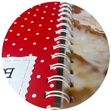 Custom print spiral binding hardcover cook book (2)