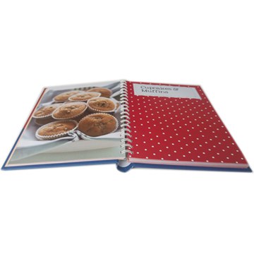 Custom print spiral binding hardcover cook book (3)