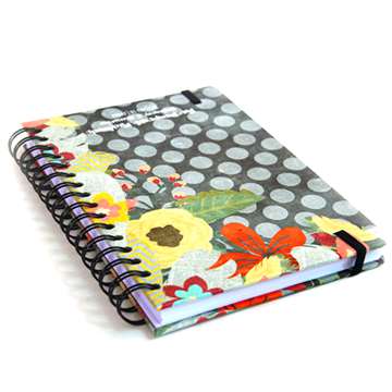 Custom A4 A5 A6 spiral Paper exercise notebook printing