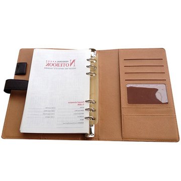 Custom printed leather spiral hardcover notebook planner