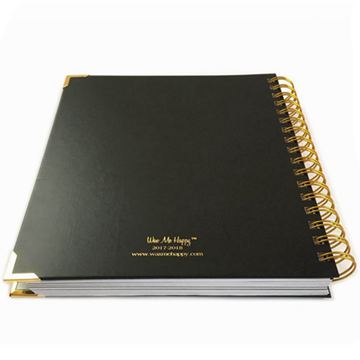 OEM metal sprial ring binders planner notebook printing