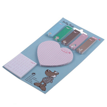 Customize die cut shaped colorful sticky note for promotion