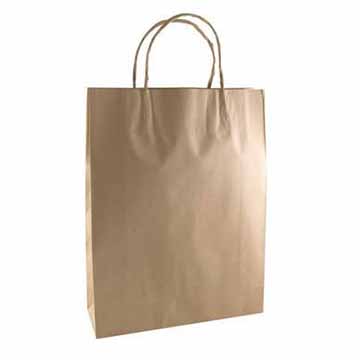 100% Recycled Kraft Shopping Bags