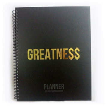 Black Wire Coil Custom Life planner