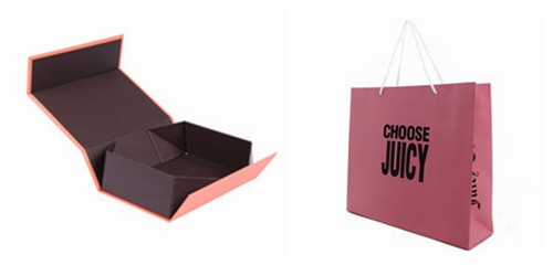 custom paper box and shopping bags