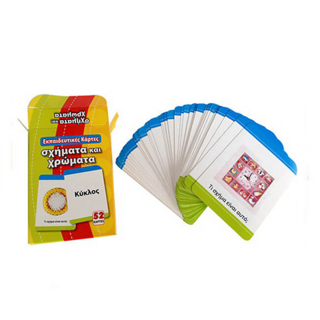 Printed Cardboard Paper Educational Flash card 2019