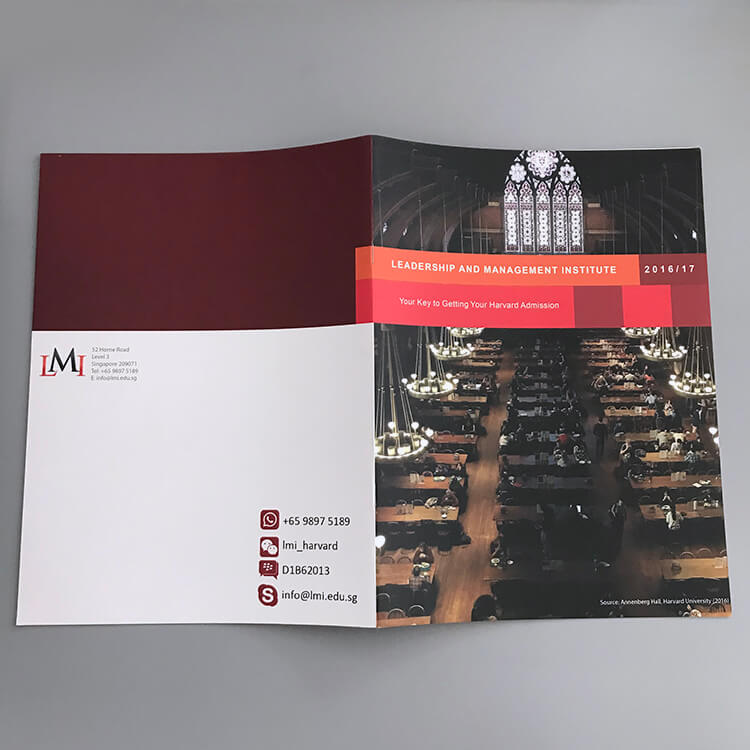 Brochure catalog printing services