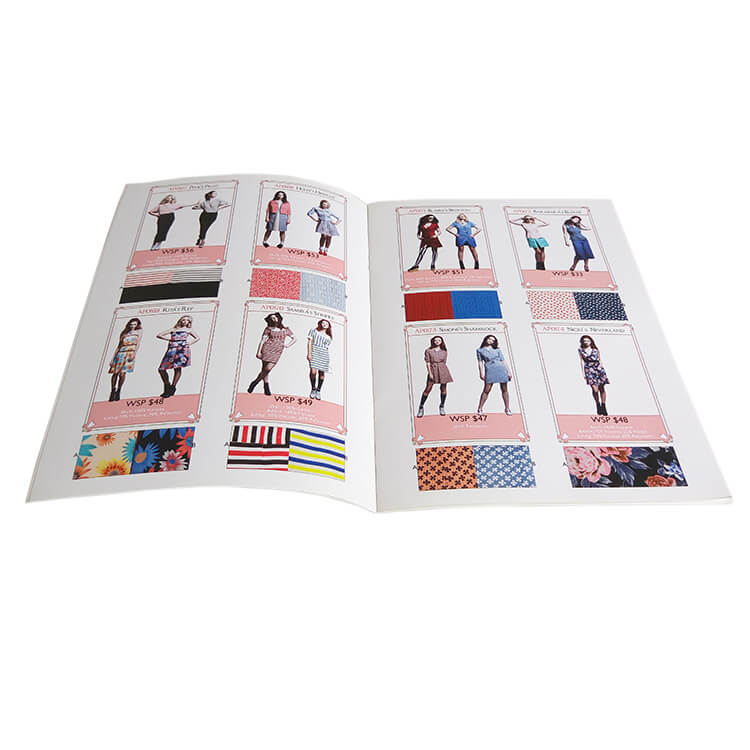 Catalog printing service - saddle stitch brochure printing
