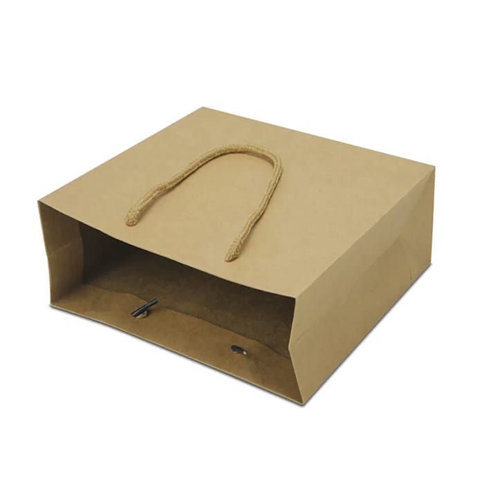 Factory Printed Plain Brown Kraft Paper Bags Wholesale