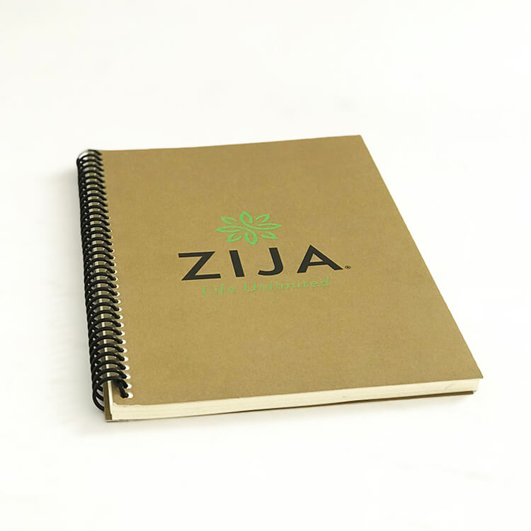 Soft cover journal with custom logo