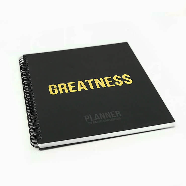 Professional custom printed luxury agenda notebook