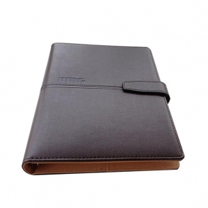 Custom Leather spiral bound journals notebook with logo