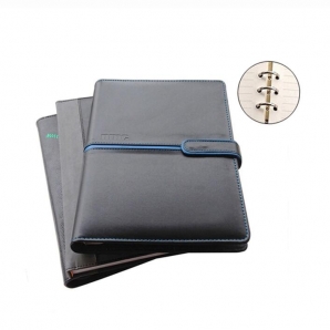 Custom printed leather spiral hardcover notebook planner