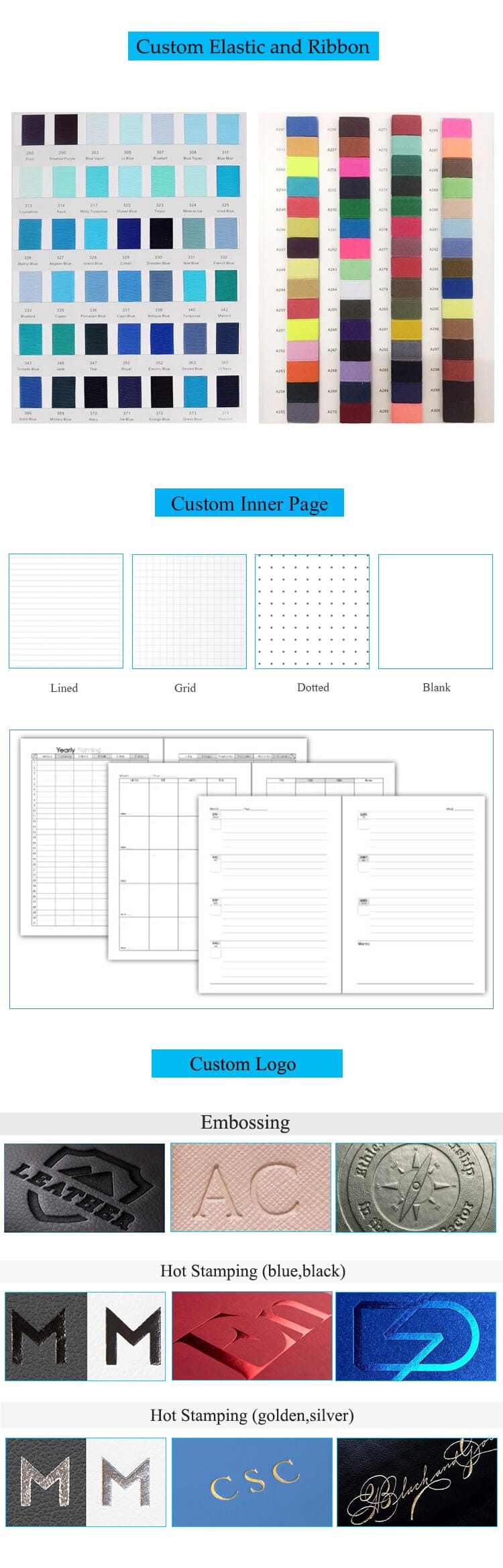 custom notebook planner printing service