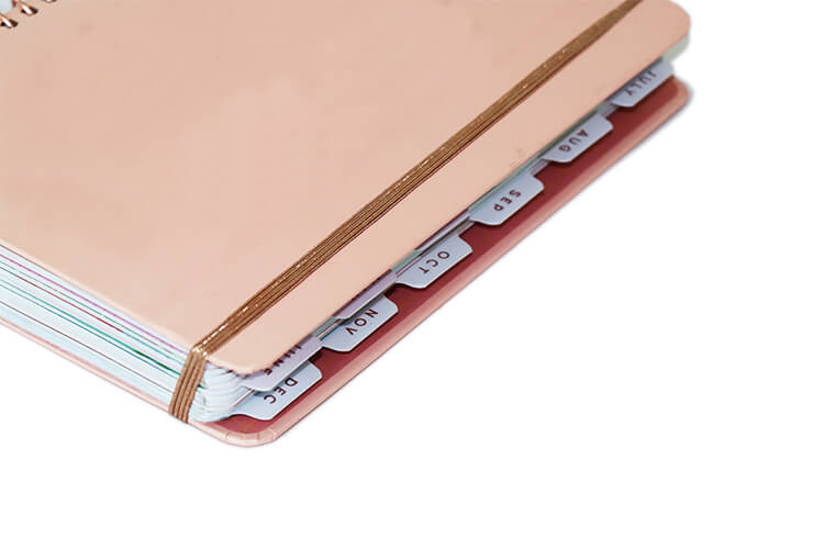 Spiral Bound Organizer - Customized 2019 2020 Daily Calendar Notebook (2)