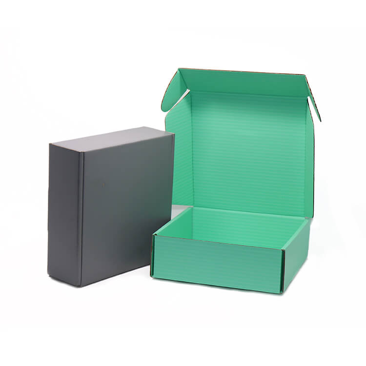 Foil logo Folding Paper Printed Corrugated Custom Packaging Mailer Box