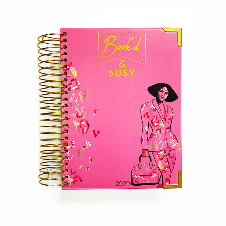 Personalized Gold YO Binding Diary Notebook with Tabs