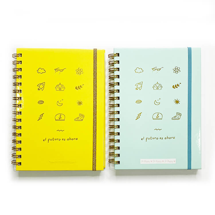 Personalized Gold YO Binding Diary Notebook with Tabs