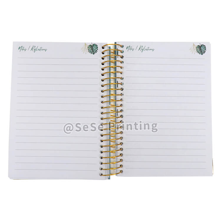 Custom Spiral Daily Weekly Printing Agenda Planner A5 Life Planner Journal Notebook