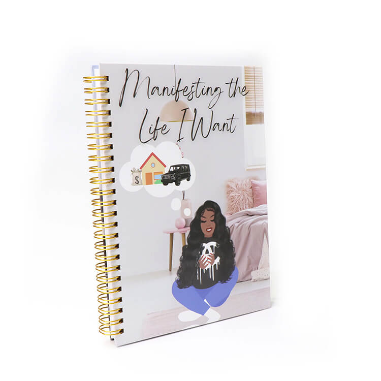 Hardcover Wire-o Binding Mindfulness Motivation Journal Manifestation Journal Inspire Notebook