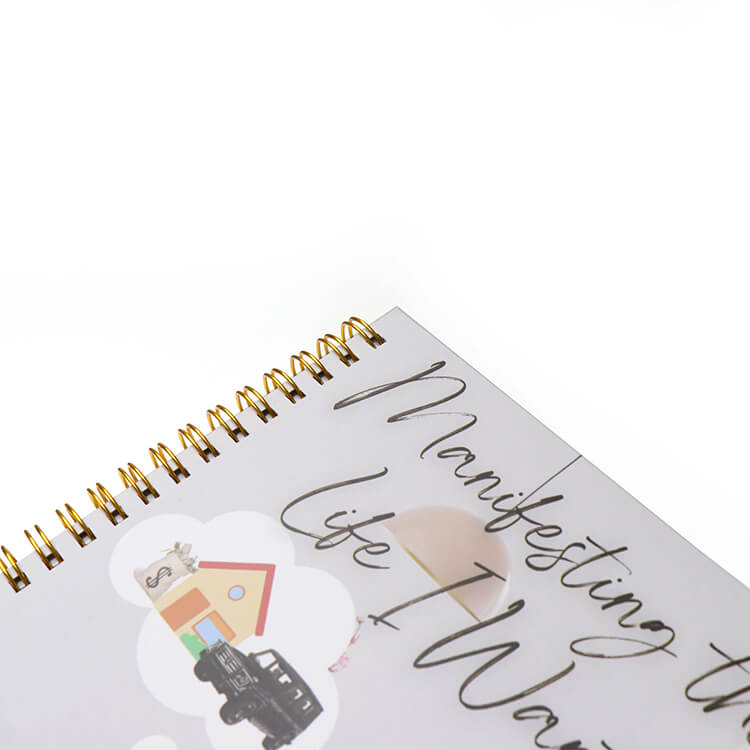 Hardcover Wire-o Binding Mindfulness Motivation Journal Manifestation Journal Inspire Notebook