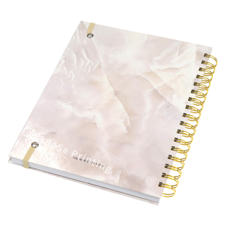 Custom Planners Spiral Marble Journal Hardcover Life Agenda Diary Printing Weekly Daily Planner