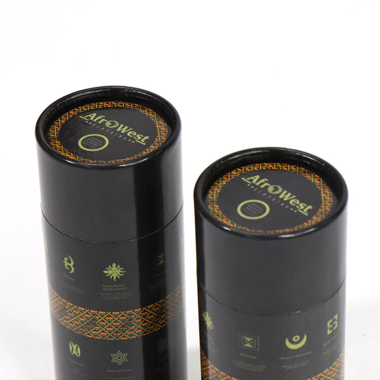 OEM Candle Packaging Boxes Custom Printed Cardboard Tube Packaging Box Cylinder Paper Box Printed