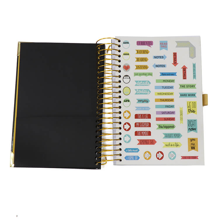 New Printing Custom Spiral A5 Productivity Journal Budget Notebook Daily Weekly Planner Diary