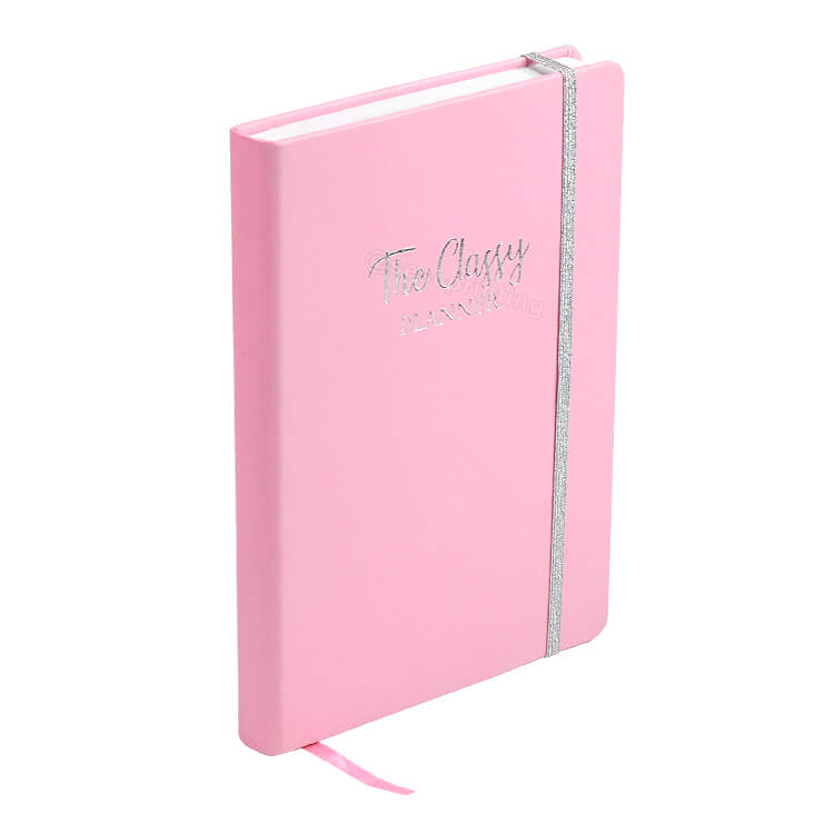 Custom Logo Weekly Daily Planner A5 Leather Notebook with Pocket