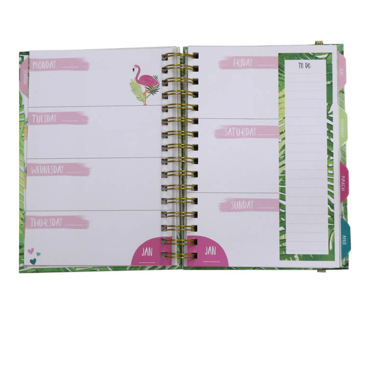 Custom A5 Notebook Printing Happy Planners YO Binding Monthly Weekly Daily Planner
