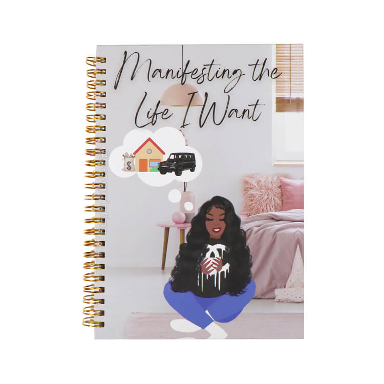 Custom Logo Notebook Manifest Your Dream Life Motivation Journals Diary Planners and Affirmations Journals