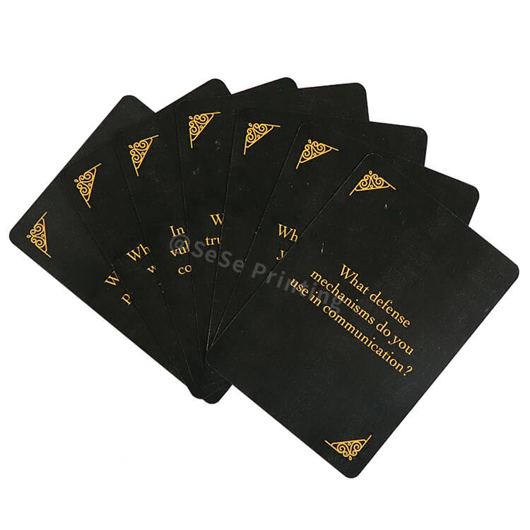 Custom Conversation Cards Question Card Game Printing for Couples Adults Party Cards with Box