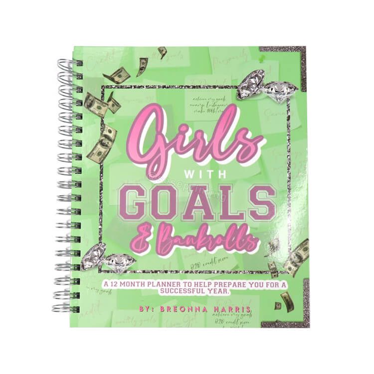 Design Your Own Planner Custom Spiral Notebooks Girls Goal Journal and Planner for Workouts