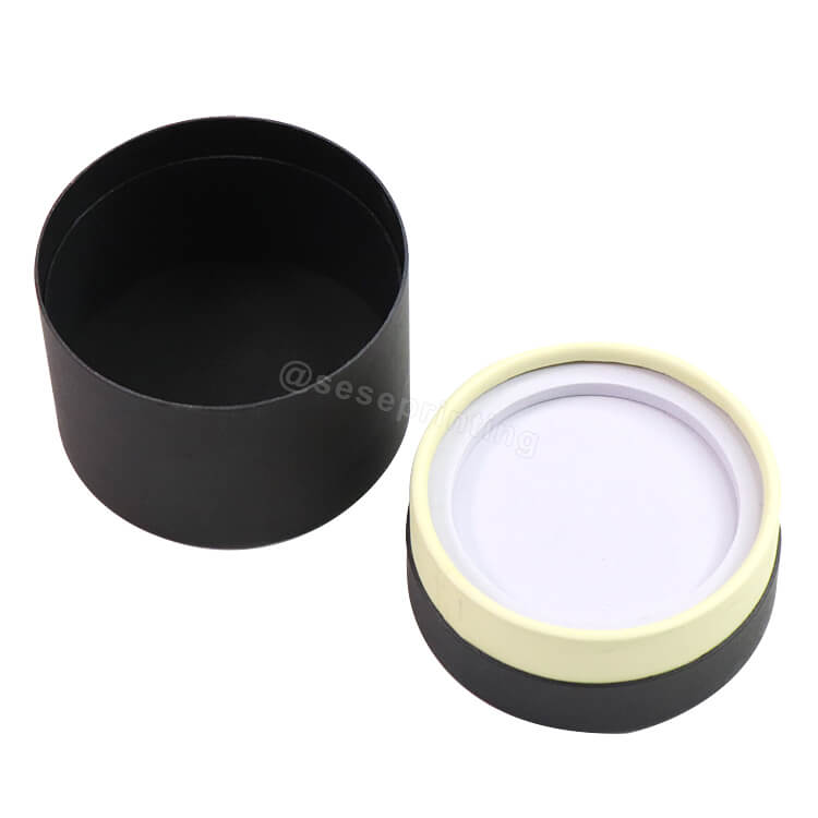 OEM Manufacturer Recycled Personality Customized Candle Boxes Cylinder Cardboard Tube Packaging with Gold Foil Logo Printing