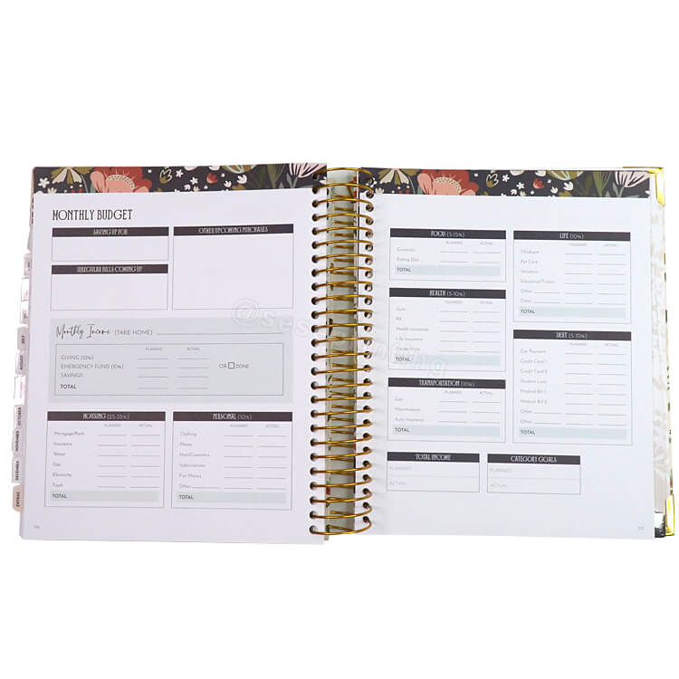 Cheap Journals Notebooks Personalized Planner Custom Agenda Monthly Weekly Daily Planner Custom 12 Month Planner