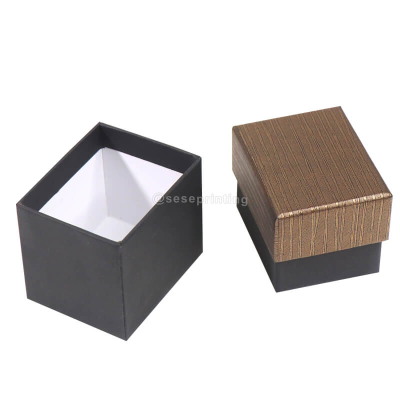 Custom Luxury Brown Cardboard Printing Packaging Paper Watch Boxes Gift Paper Packaging Jewelry Box Lid and Base Box