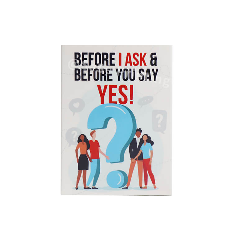 Custom Design Paper Printing Family Question & Answer Game Card Adult Playing Card Manufacturers Printing Services