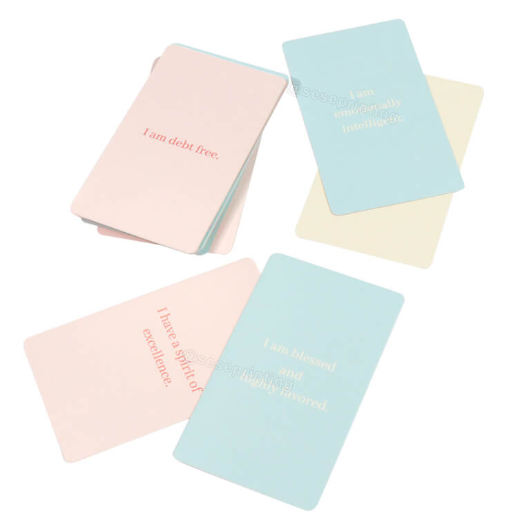 Custom Printing Playing Cards Self Love Positive Affirmation Cards Deck For Women