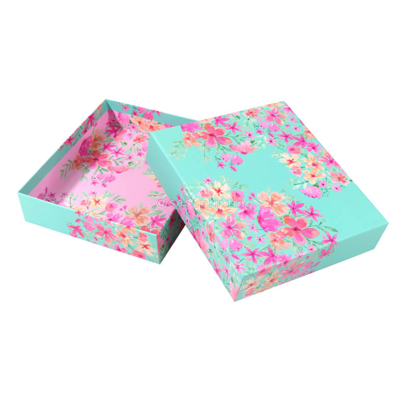 Custom Logo Rigid Cardboard Packing Boxes Luxury Paper Gift Box Packaging Lid and Base Box