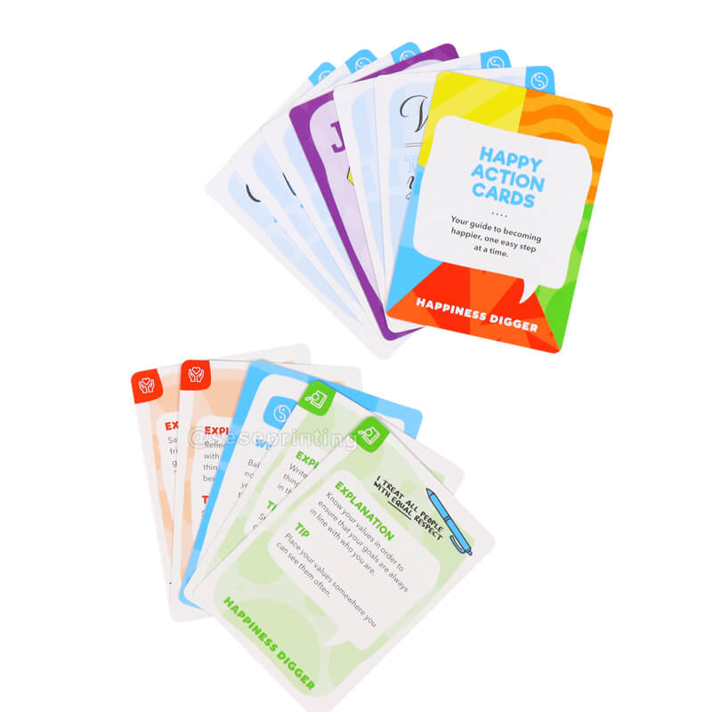 Design Front and Back Side Playing Cards Custom Full Coloring Card Game